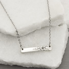 Distinction 1951 Silverware Bar Necklace - Antique Spoon Jewelry for Women Vintage - Silverware Gifts Unique