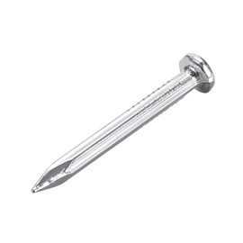 TOP-VIGOR 100Pcs Hardware Nails, 2.8mmx30mm Fiber Concrete Cement Wall Point Tip Nails, Wall Pins Tacks Nails for Woodworking, Panel Pins for Hanging Picture, Frame, Furniture, Construction, Silver