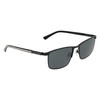 COLE HAAN Men's CH6087 Polarized Rectangular Sunglasses, Black, 56/17/140