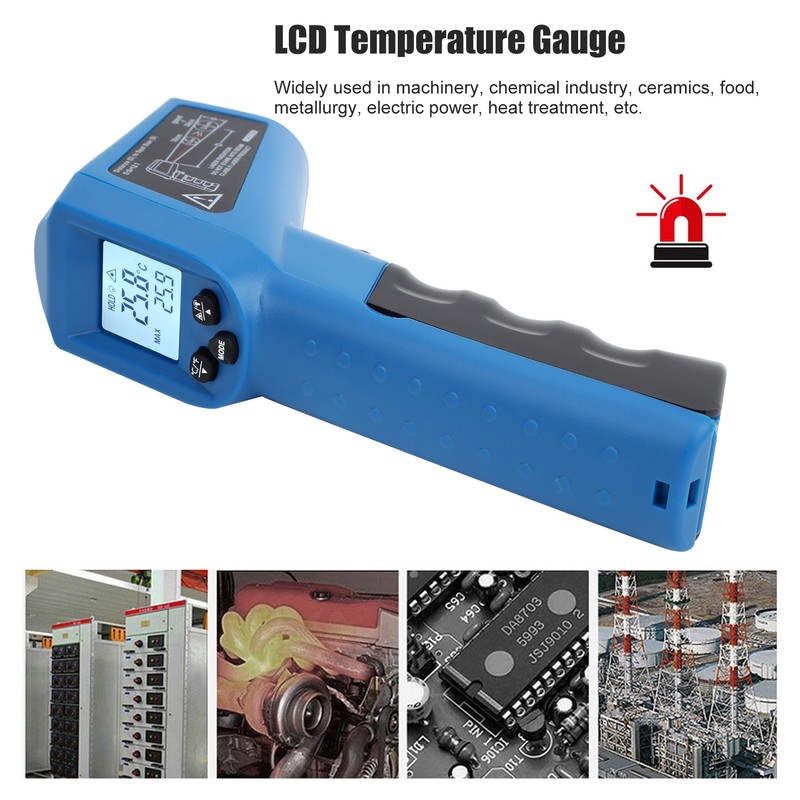 DT8380AH LCD Thermometer NonContact Industrial Infrared Temperature Gauge 50380℃