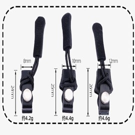 10 Pcs Large Fix Zipper Repair Kit, Zip Slider Repair Instant Kit, Instant Zipper Plier, Zipper Fix Kit, Easy Install, for Repairer Zipper Maintenance Tool for Backpacks Clothes Suitcases