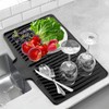 CIEO Silicone Dish Drying Mat for Kitchen Counter, Slope Fast