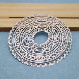 Layering Flower Metal Cutting Die Cuts, DIY Crafts Flower Oval Frame Scrapbook Paper Cards Cutting Dies Cut Stencils for DIY Embossing Card Making Book Tags Decorative Paper Dies Scrapbooking