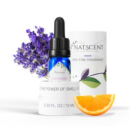 Natscent Lavender Essential Oils for Diffusers for Home, Nature-derived Lavender Essential Oil, Long-Lasting & Family-Friendly Diffuser Oils Scents, IFRA Certified, Cold Air & Ultrasonic - 0.33 oz