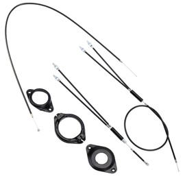 Full Kit BMX Bicycle Brake Line Set Cable Wire,BMX Bike Gyro Brake Cables,Front + Rear (Upper + Lower) with Spinner Rotor (Complete Set) for Bike Part Replacement