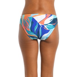 La Blanca Women's Hipster Swimsuit Bottom, Ice Blue//Coastal Palms, 14