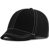 Laquest Short Brim Stitched Short Brim Cap, Large Size, Maximum