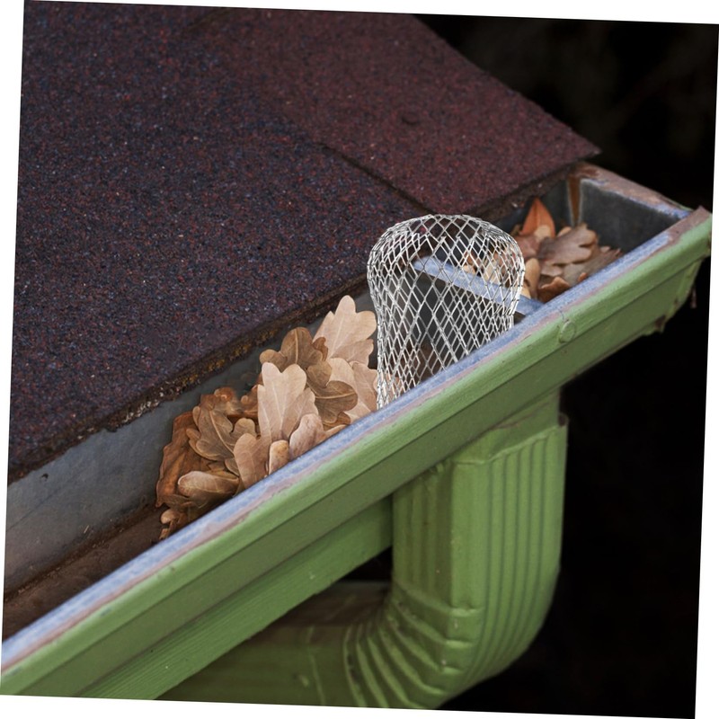 ORFOFE 8pcs Downspout Filter Gutter Guards Aluminum Leaf Strainers for