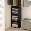 Furinno Reed 3-Tier Open Shelf Multipurpose Closet & Clothing Storage,