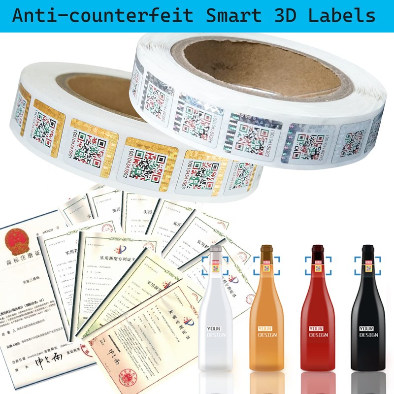 SWMTJTECH Smart QR Labels for Brand Protection, Structural 3D Anti-counterfeiting