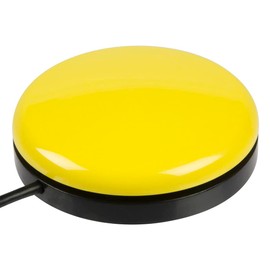 AbleNet Buddy Button Switch Yellow - Assistive Technology Interactive Switch for Communication and Accessible Play - Product# 57500