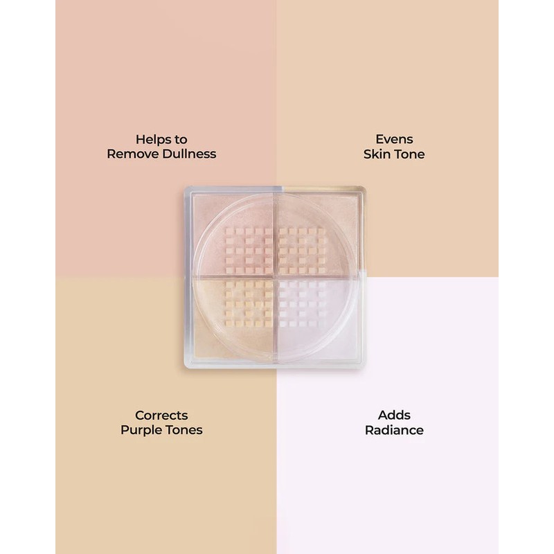 MCoBeauty Correcting Quad Loose Powder 4g, Medium/Warm