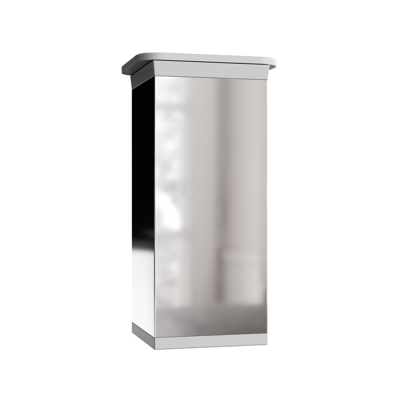 Furniture feet MFV1-CH. Colour: Chrome, Square profile: 40 mm x