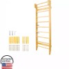 HZX Swedish Ladder Wall Mounted Solid Wood Pull Up Bar