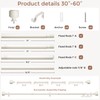 Antique White Curtain Rod, Decorative Heavy Duty Curtain Rods for
