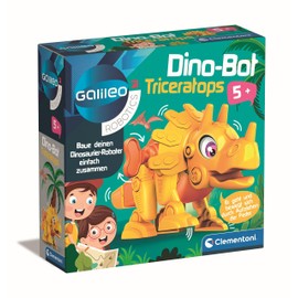 Clementoni Galileo Robotics DinoBot Triceratops Dinosaur Model Kit, Toy Robot for Children from 5 Years, 59326