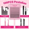 Extensiones De Pestañas Kit Efecto Manga Anime Mixto Lash