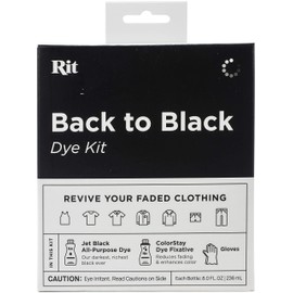 Rit Back to Black Dye Kit, 5.88 x 5 x 2.38