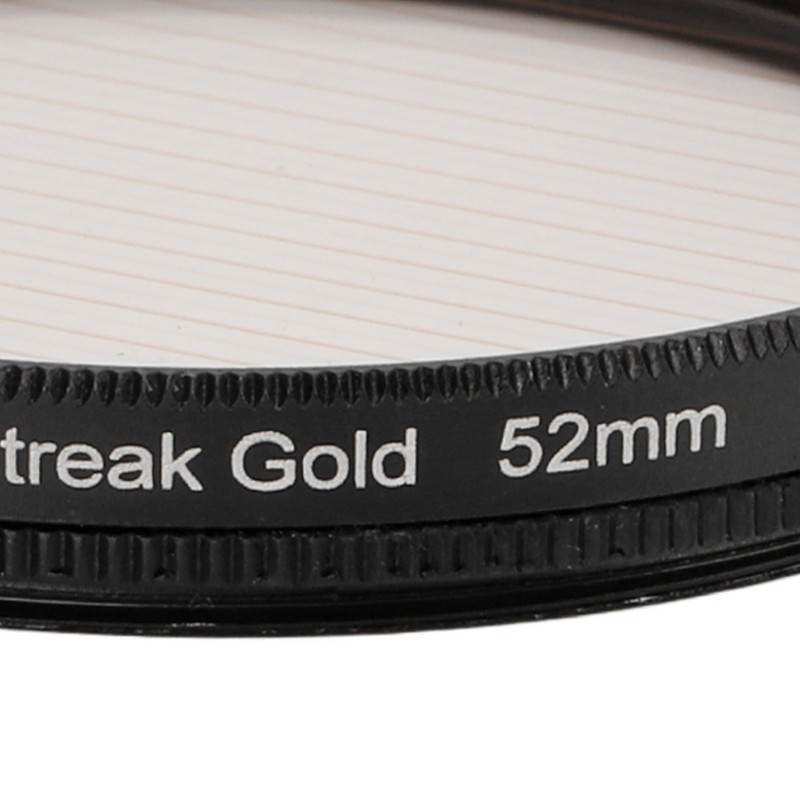 Gold Streak Anamorphic Effect Filter UHD Optical Glass Waterproof Scratch