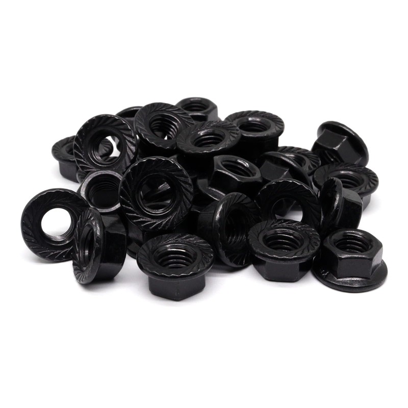 YuGtcen 30pcs M10 x 1.5mm Flange Nut Thread Hardware Nuts,