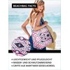 DonDon Large Beach Bag, Water Resistant With Zip Polycotton, Kaleidoscope