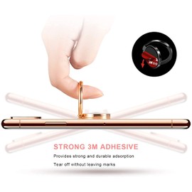 AHYD Phone Ring Holder, Rhinestone Cell Finger Ring for Phones (Rose Gold)