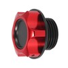 Edinstry Red Aluminum Alloy Gas Engine Oil Filler Cap Plug