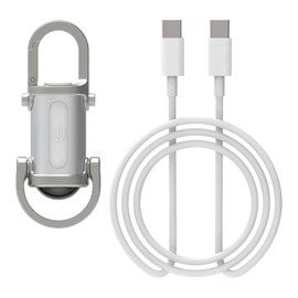 Perfeclan Keychain LED Flashlight Easy to Hang Portable Handheld Pocket Flashlight 1200LM Brightness for Emergency Home Cycling Fishing, Silver