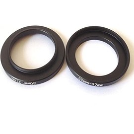 2x Video Camera Lens Connector Adapter Size 30-37mm Step Up Rings 30mm To 37mm Filter Conversion Connect-ing Screws Focus Digital Photo Film Attachment Fix-Ing Photograph Parts Accessories
