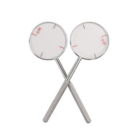 Artibetter 2pcs Round Optical Cross Cylinder Lens Tool Set diopters Optical Instruments diopters kit (0.25/0.5)