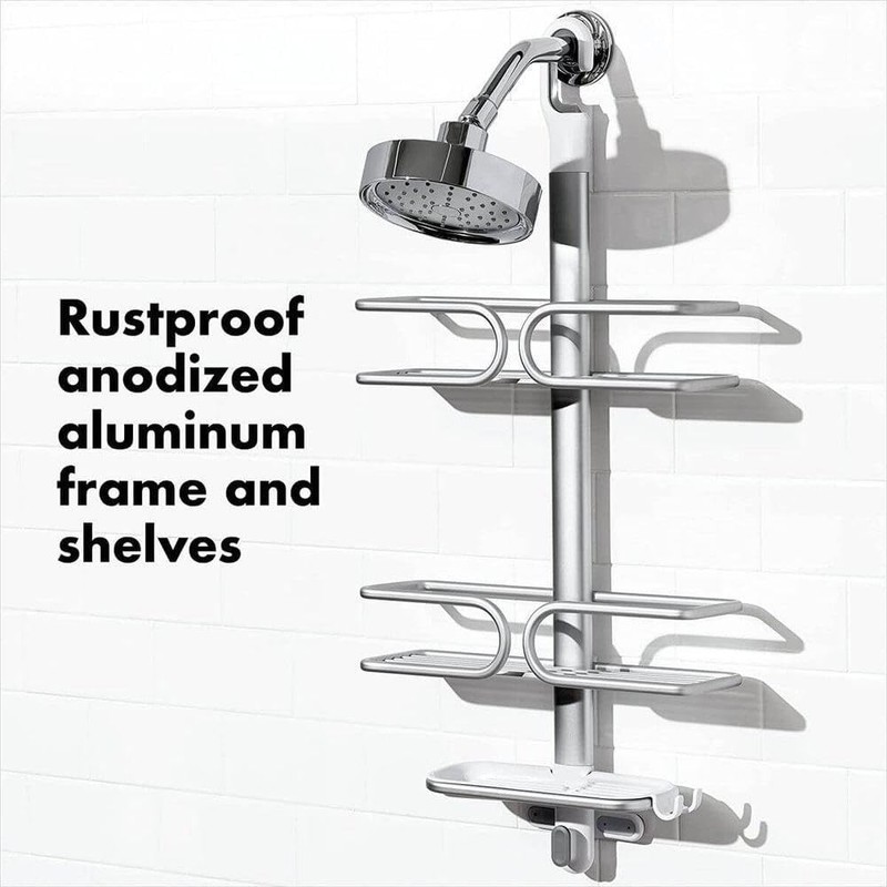 OXO Good Grips 3-Tier Aluminum Shower Caddy