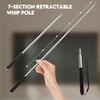 Mafegu 2pcs Retractable Teacher's Whip,Teaching Whip,Metal Retractable Whip,Extended Handheld Presenter,Whiteboard