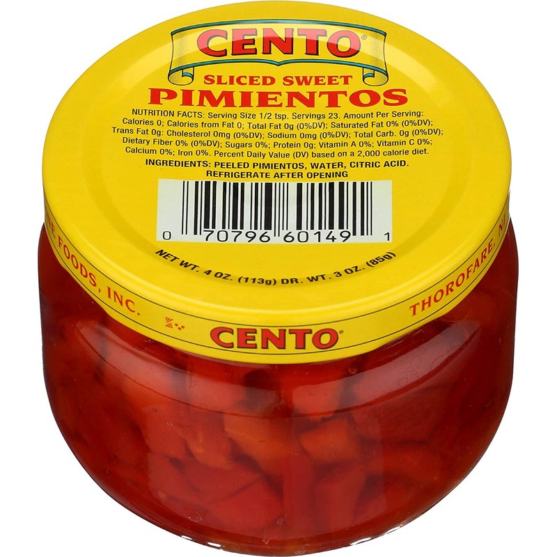 Cento Pimientos Sliced 4.0 OZ (Pack of 2)