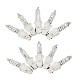 ShuoHui Replacement Bulb for Mini Fairy Lights, 3.5 V, 0.12 A / 0.42 W, Blister / Plug-In Socket, Warm White (10)