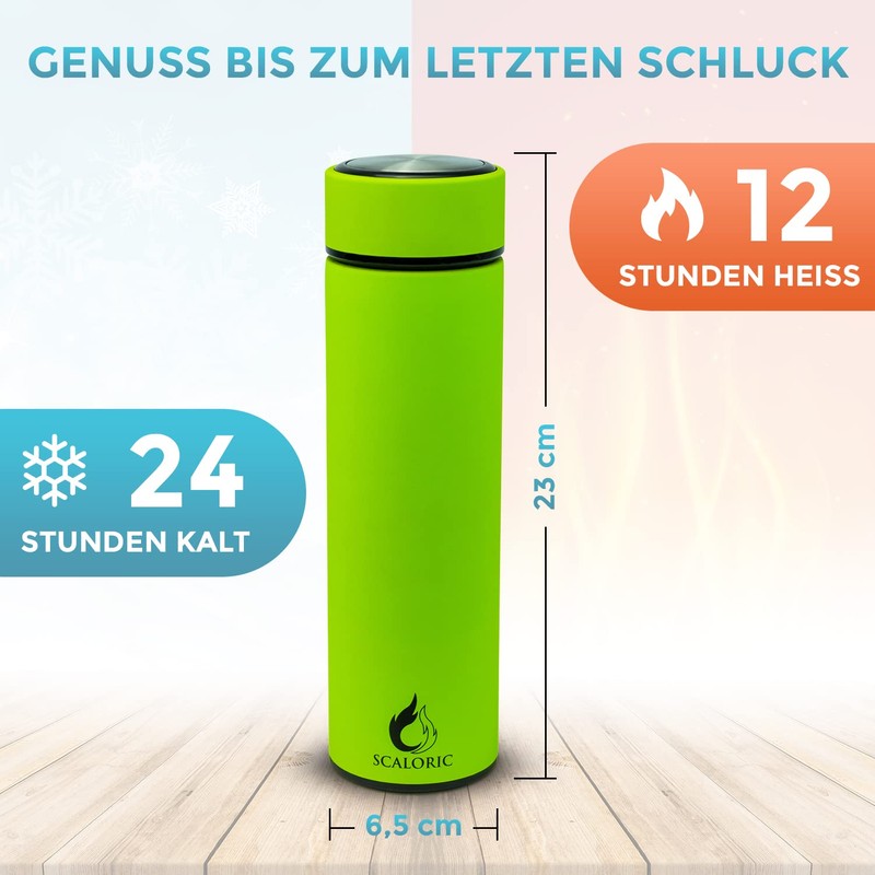 Thermos Flask 400 ml - Stainless Steel: High Quality Stainless