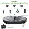 AMZtime AISITIN Solar Bird Bath Fountain with 6 Nozzles, Solar