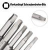 Saipor 10pcs 65mm Magnetic Square Screwdriver Bits S2 Steel Square