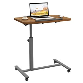 Laptop Table Mobile Adjustable Height Laptop Stand Portable Desk Notebook Swivel Laptop Desk Rolling Desk Laptop Table Laptop Stand for Couch Hospital Bed Table