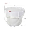 Screw Top Bucket, 2 Gallon, with White Life-Latch Lid, 5