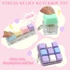 MILAKE Keyboard Fidget Set, 4 Pcs Keyboard Clicker Cube with