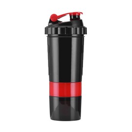 AMONIDA Shaker Bottle, Portable Leak-Proof Flip Top Lid Protein Mixer Cup Prevents Slipping for Fitness