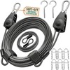 Outdoor Retractable Clothesline, 3/16" Coated Steel Wire Rope