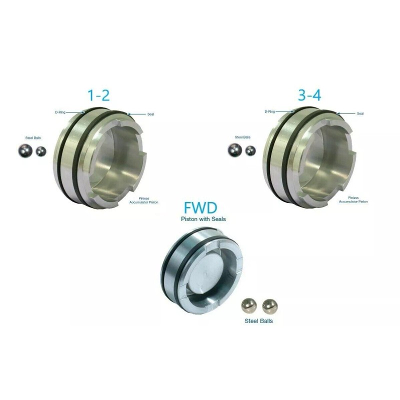Sonnax Pinless Accumulator Piston Kit Forward, 1-2, & 3-4 4L60E