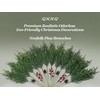 QXXQ 10-Piece Set 24" Artificial Norfolk Pine Branches - Christmas