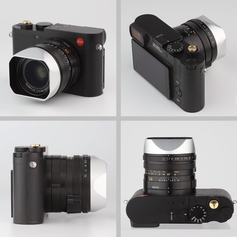 Haoge Metal Square Lens Hood for Leica q3 Q2 Q