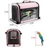 Sanmoncare Bird Carrier Bag Cockatiel Travel Cage with Stand, Lightweight