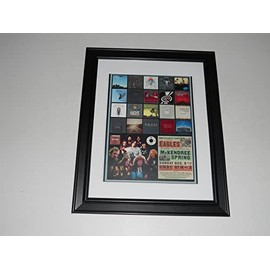 Framed Eagles (Don Henley) Entire Catalog Album Cover Art 1972-2020 14"x17"