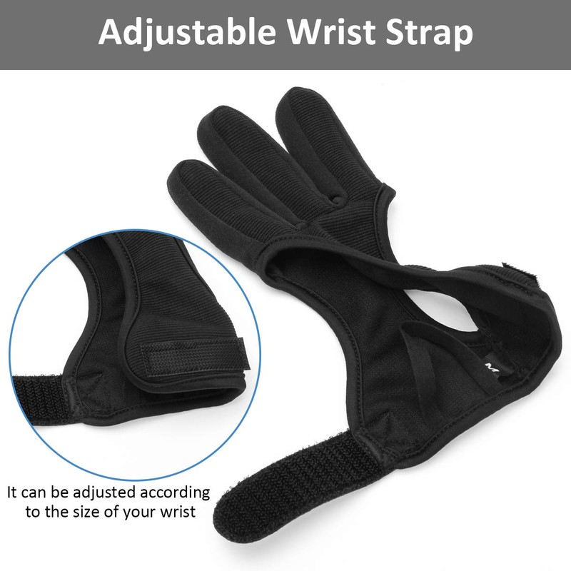 Coolrunner Archery Glove - Three Finger Leather Archery Protective Shooting
