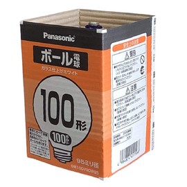 Panasonic GW100V90W95 Ball Bulb, 95mm Diameter, 100W Shape, E26 Base, White