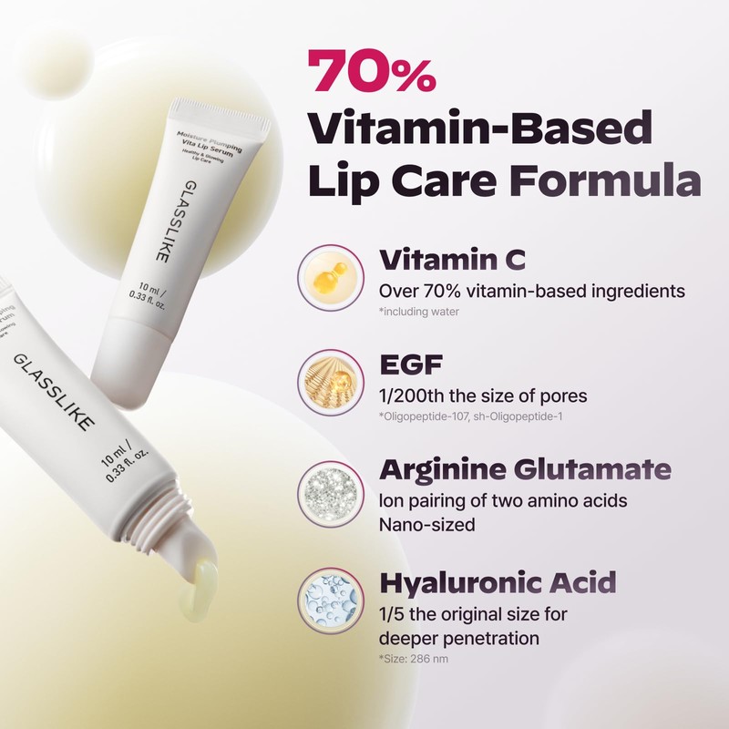 LG Pra.L GLASSLIKE Moisture Plumping Vita Lip Serum, revitalizing and